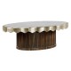 Églomisé Oval Cocktail Table