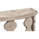 Demilune Console Table in Limed Acacia
