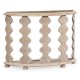 Demilune Console Table in Limed Acacia
