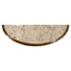 Demilune Console Table in Rustic Walnut