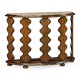 Demilune Console Table in Rustic Walnut