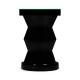 Smoky Black round wine table