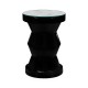 Smoky Black round wine table