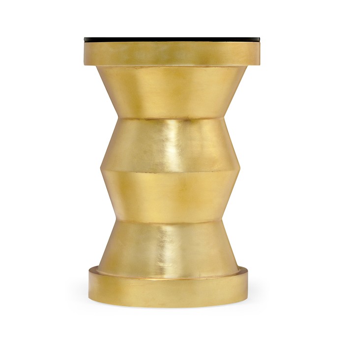 Gilded round wine table