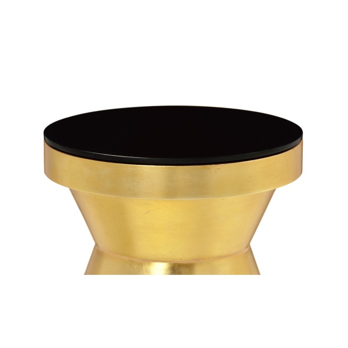 Gilded round wine table