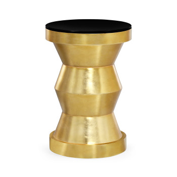 Gilded round wine table