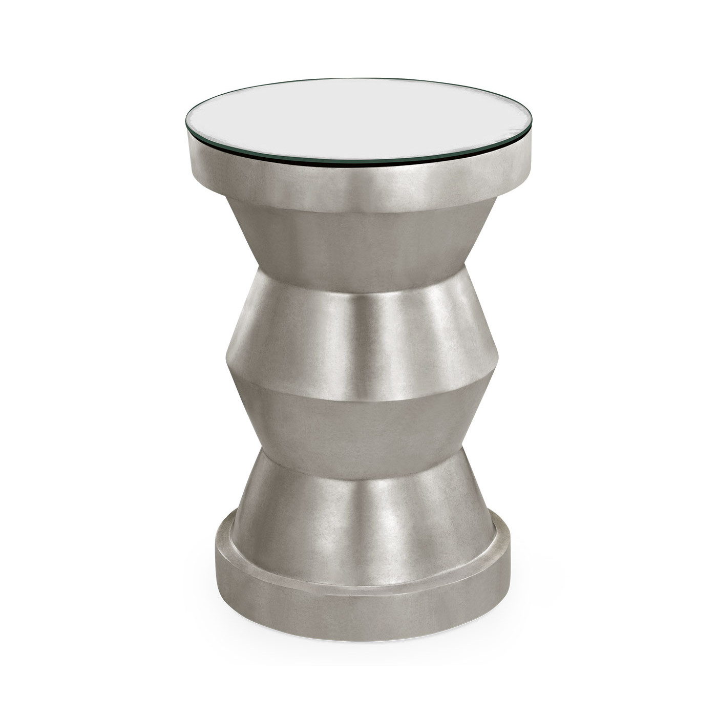 Silver-leaf gilded round wine table