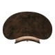 Black Eucalyptus Kidney Shaped Side Table