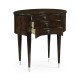 Black Eucalyptus Kidney Shaped Side Table