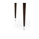 Black Eucalyptus Backgammon and Chess Table