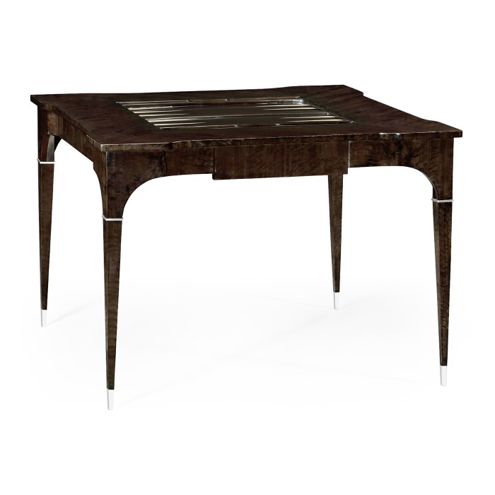 Black Eucalyptus Backgammon and Chess Table
