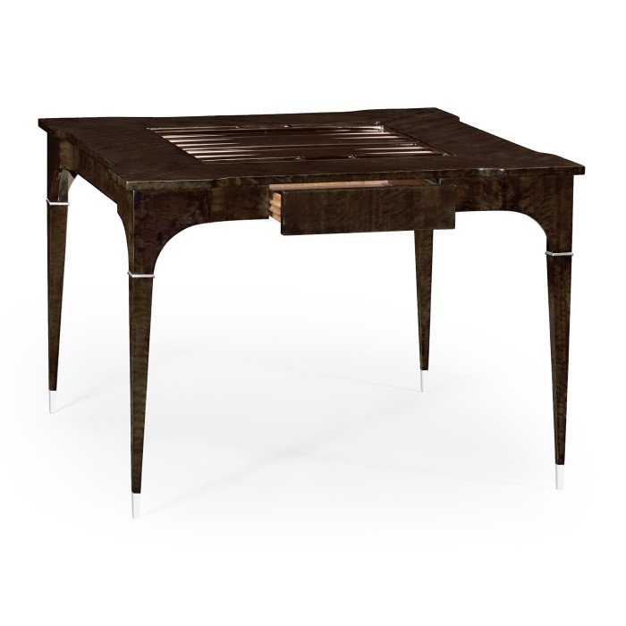 Black Eucalyptus Backgammon and Chess Table