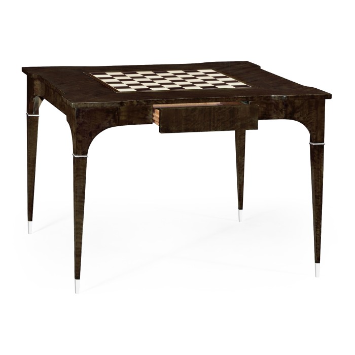 Black Eucalyptus Backgammon and Chess Table