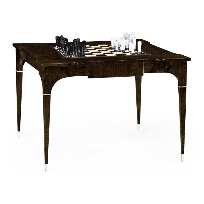 Black Eucalyptus Backgammon and Chess Table