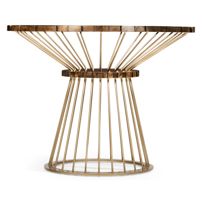 Camden Round Brass Centre Table