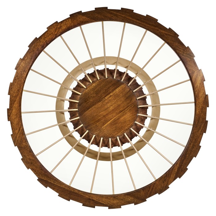 Camden Round Brass Centre Table