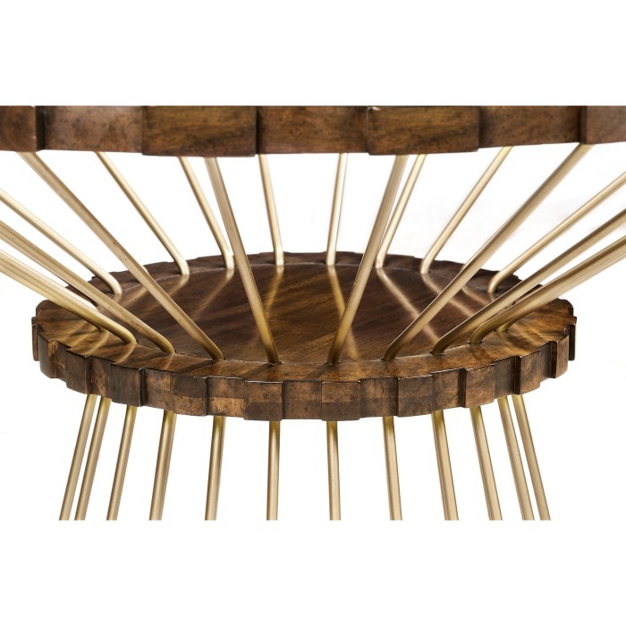 Camden Round Brass Centre Table