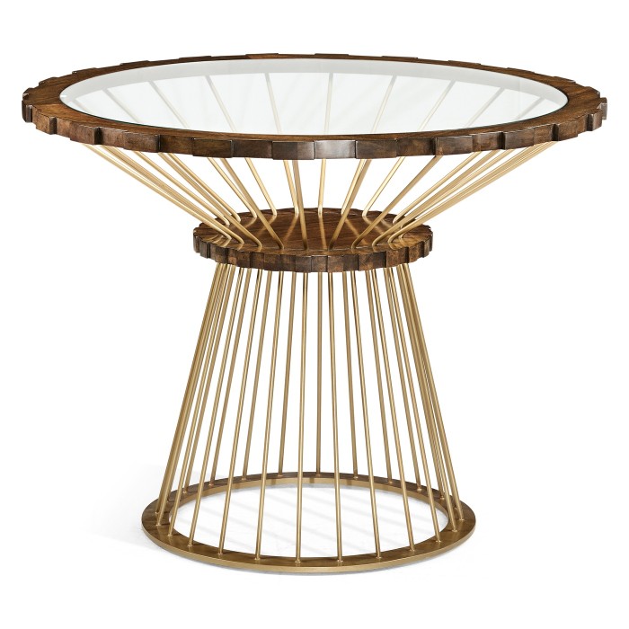 Camden Round Brass Centre Table