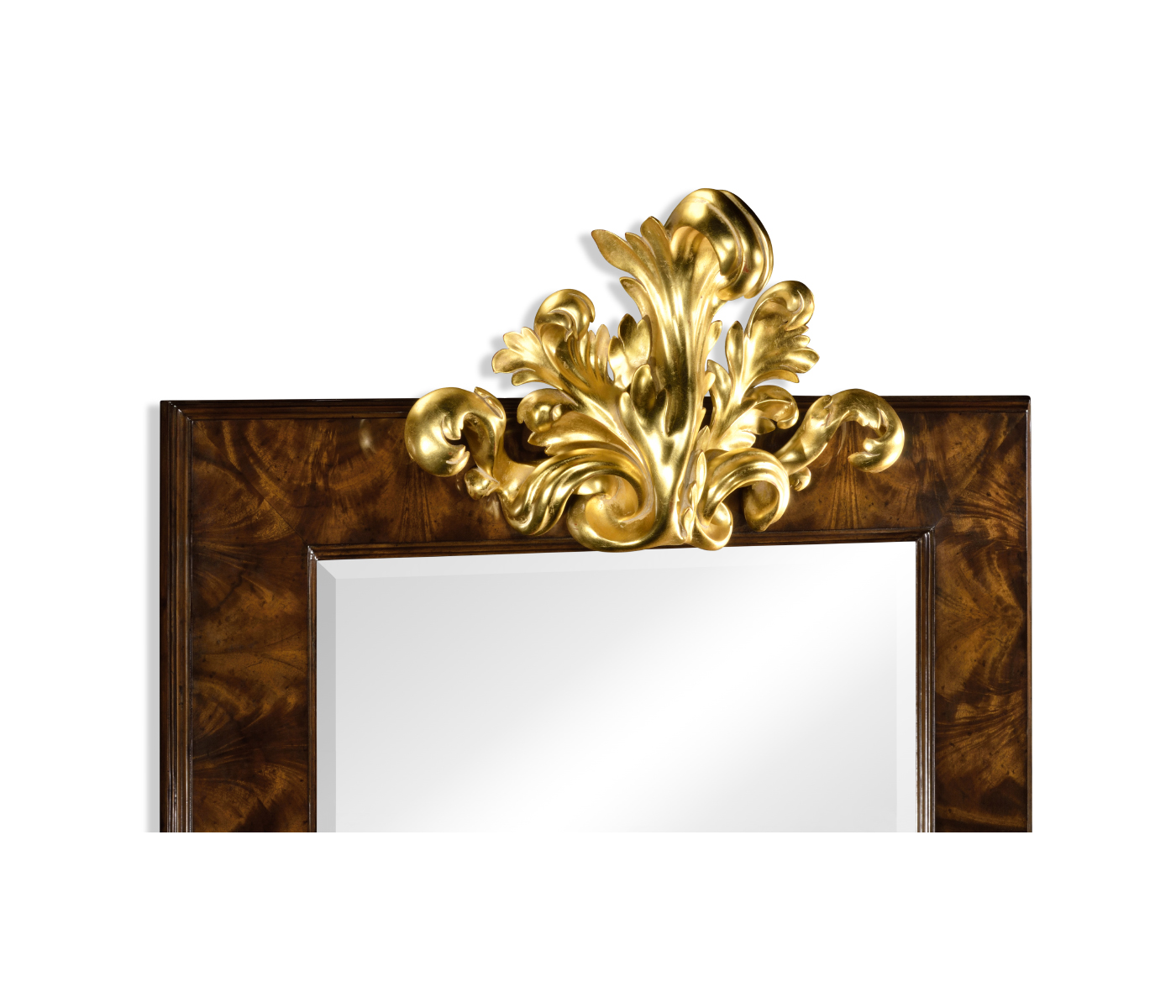 Hallway mirror with gilded carving