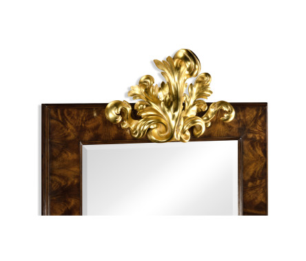 Hallway mirror with gilded carving