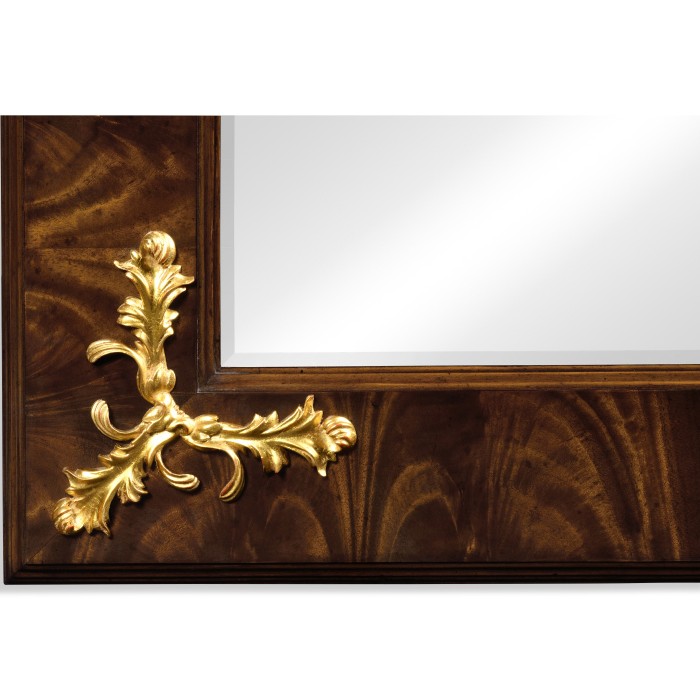 Hallway mirror with gilded carving
