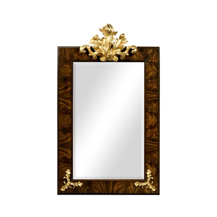 Hallway mirror with gilded carving