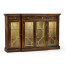 Dark Rosewood Four-Door Display Cabinet