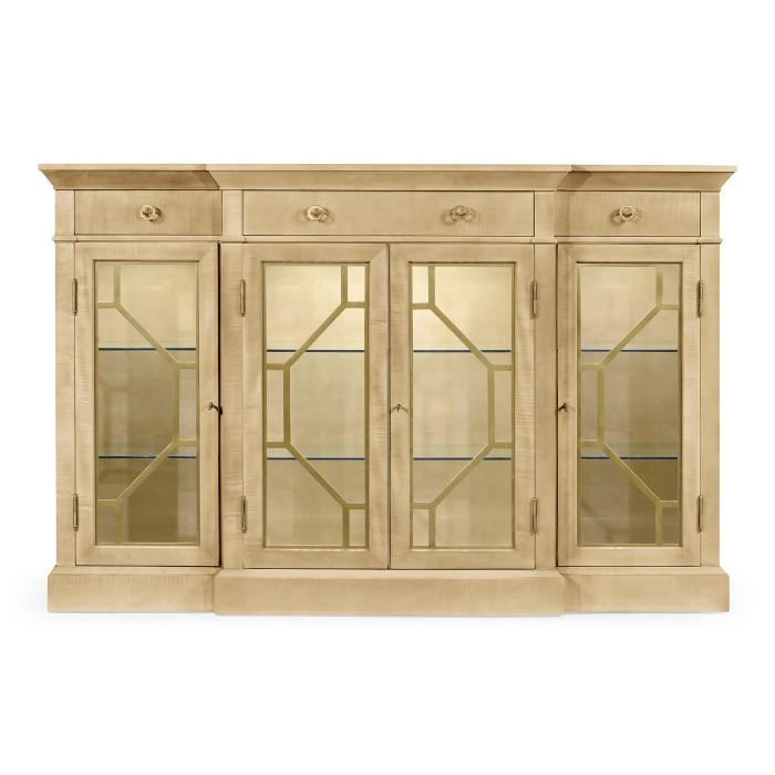 Champagne Four-Door Display Cabinet