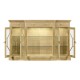 Champagne Four-Door Display Cabinet