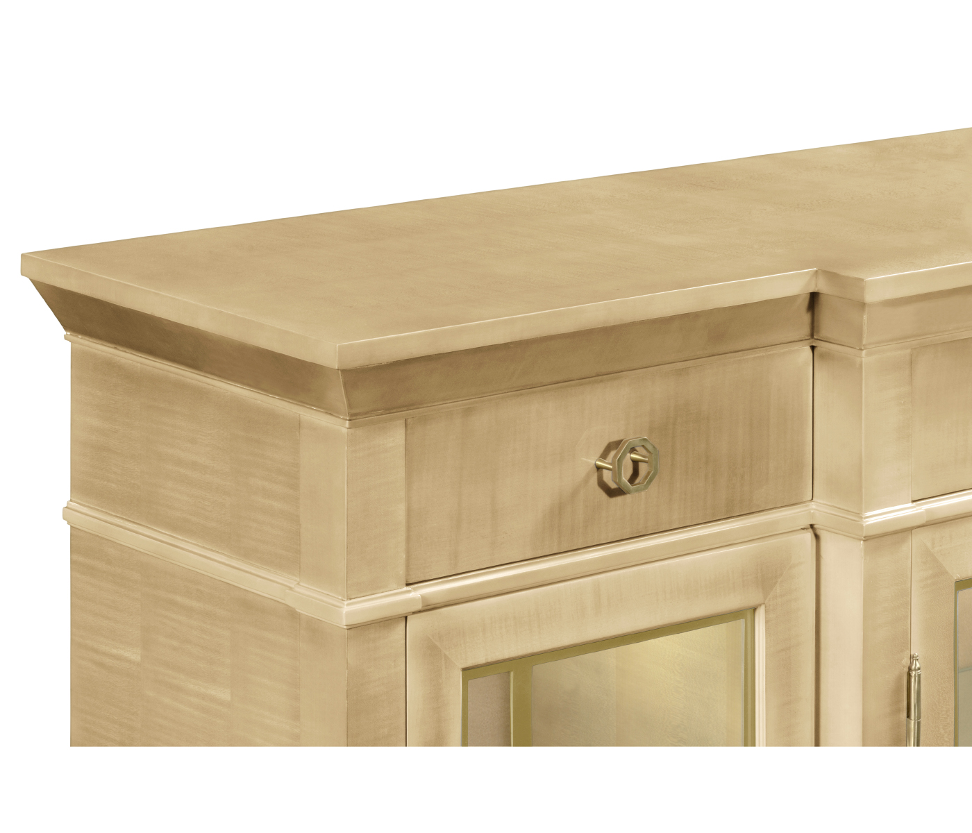 Champagne Four-Door Display Cabinet