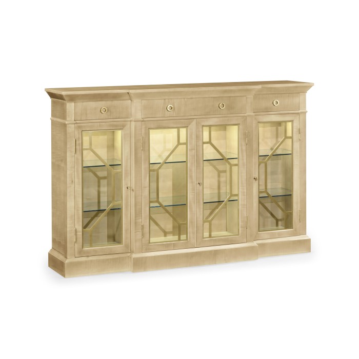 Champagne Four-Door Display Cabinet