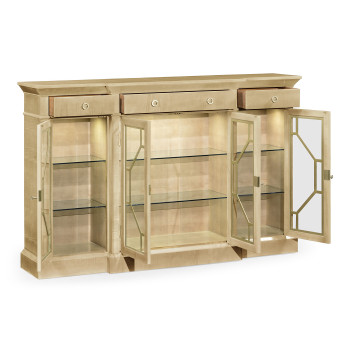 Champagne Four-Door Display Cabinet
