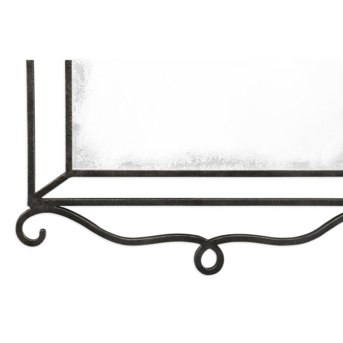 Wrought-iron mirror