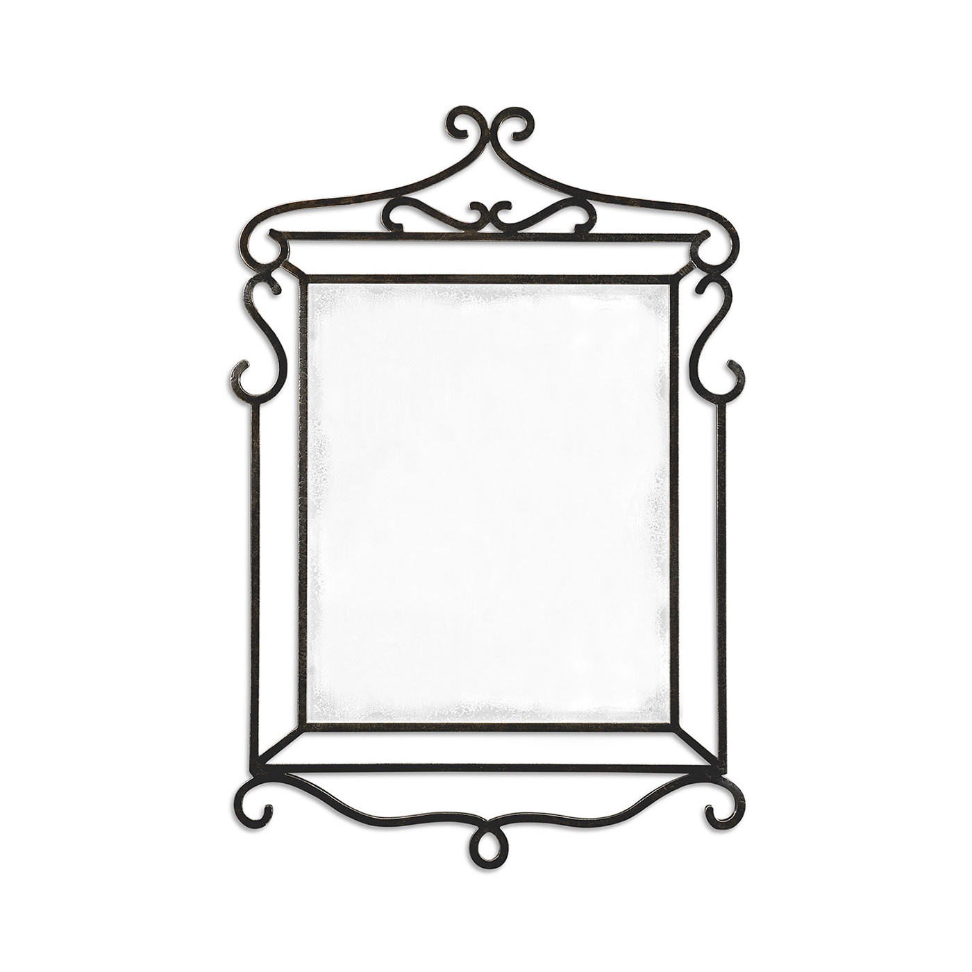 Wrought-iron mirror