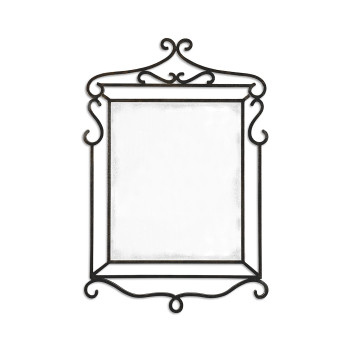 Wrought-iron mirror