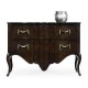 Black Eucalyptus Bombe Chest of Drawers 52