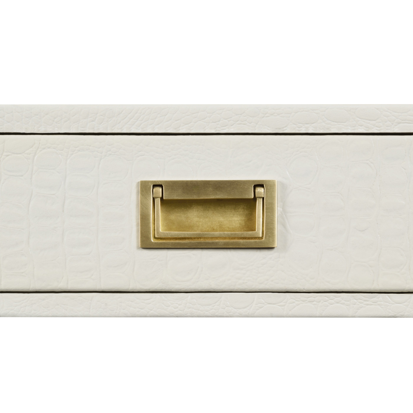 Great White faux Croc console