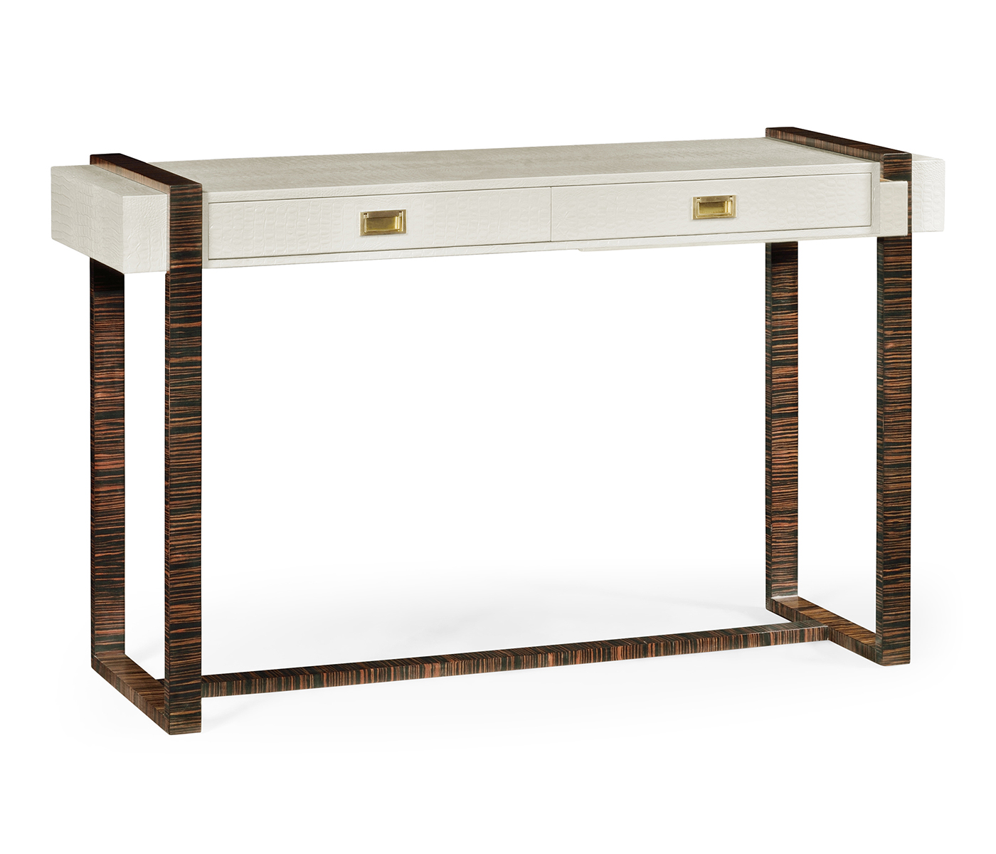 Great White faux Croc console