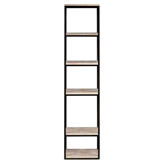 5 tiered étagère in limed acacia