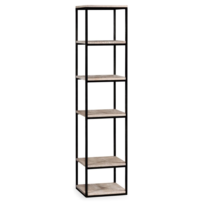 5 tiered étagère in limed acacia