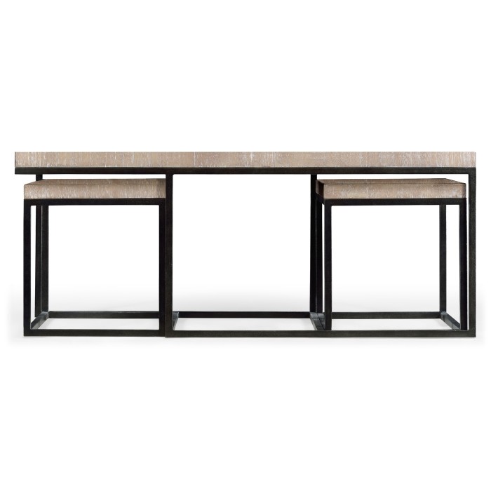 Rectangular Coffee Table in Limed Acacia