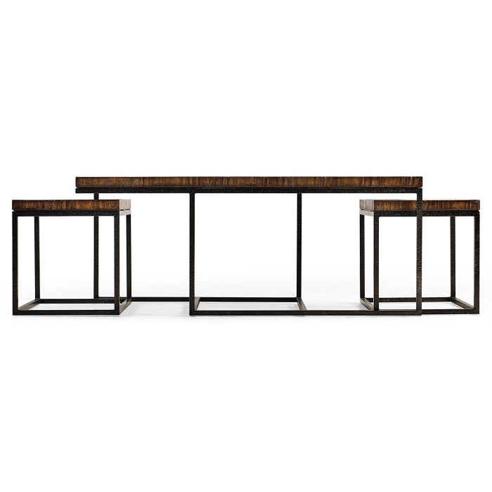 Rectangular Coffee Table in Rustic Walnut