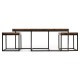 Rectangular Coffee Table in Rustic Walnut