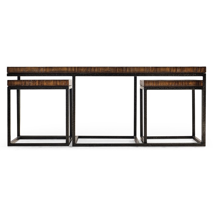 Rectangular Coffee Table in Rustic Walnut