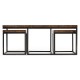 Rectangular Coffee Table in Rustic Walnut