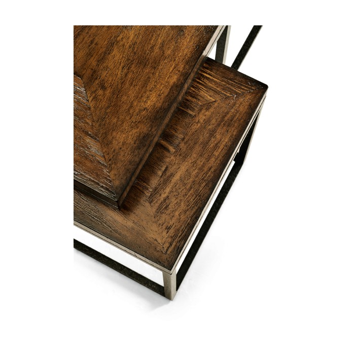 Rectangular Coffee Table in Rustic Walnut