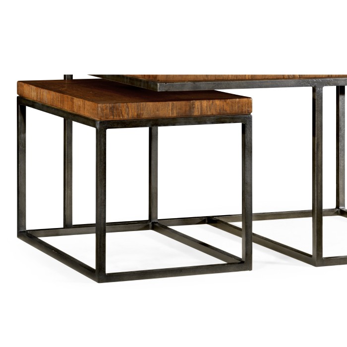 Rectangular Coffee Table in Rustic Walnut