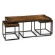 Rectangular Coffee Table in Rustic Walnut