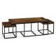 Rectangular Coffee Table in Rustic Walnut