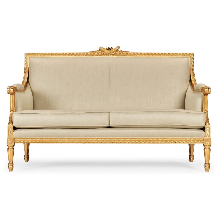 Gold Leaf Two-Seater Sofa